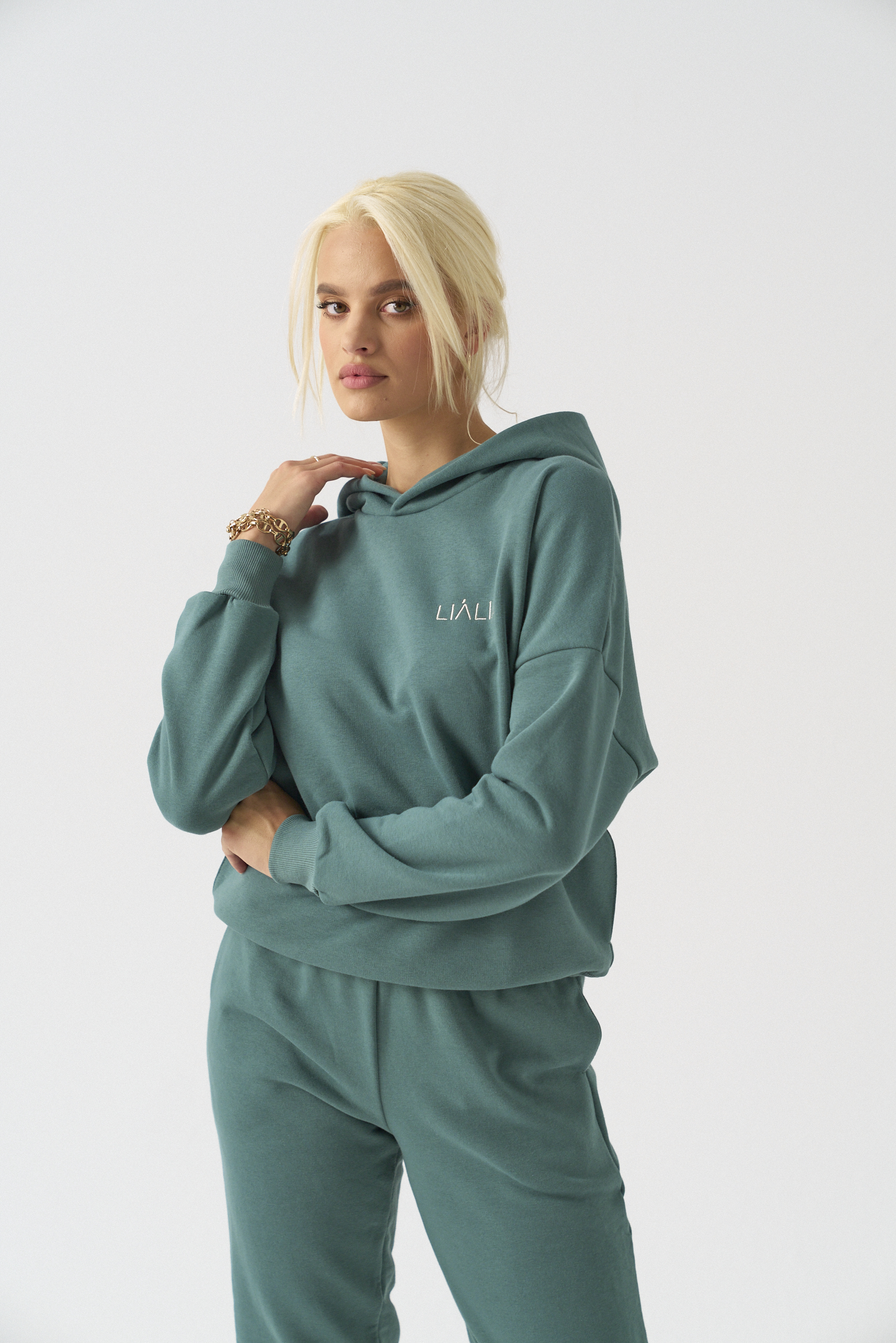 Forest green hoodie women's best sale